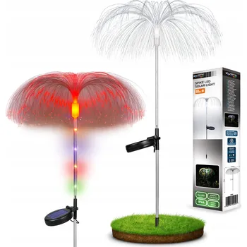 Venkovní osvětlení Solární lampy do zahrady Medúza 77cm LED zapichovací s čidlem, voděodolné