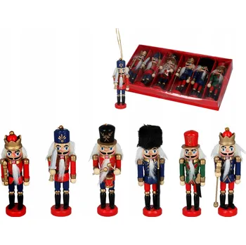 Vánoční ozdoba Sada 6 vánočních ozdob - Cínový vojáček