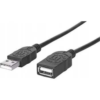 Datový kabel Prodlužovací USB 2.0 kabel AM-AF, 3 m, černý