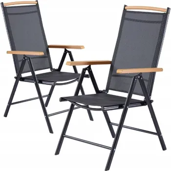 Zahradní židle Mirpol kovová černá