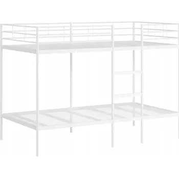 Postel Patrová postel kovová bílá 207 x 99,5 x 150 cm, pro děti od 6 let