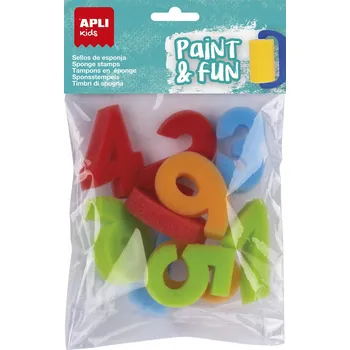Dětské razítko Razítka z houbičky Apli Kids - Čísla