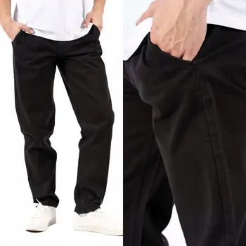 Pánské kalhoty Pánské kalhoty Chino Marcus Gerry Černé bavlněné volné W33 L32