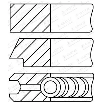 Blok motoru Sada pístních kroužků Goetze 08-449900-00