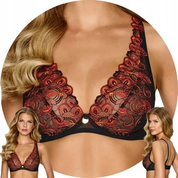 Podprsenka Lupo 2613 Podprsenka nevyztužená černo-červená 85B