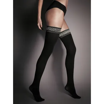 Dámské punčochy Veneziana dámské samodržící punčochy matné 60 DEN velikost 1/2