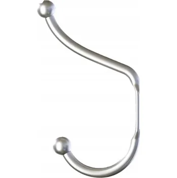 Věšák HÁČEK NA OBLEČENÍ stříbrný VĚŠÁK NA OBLEČENÍ nástěnný NÁBYTKOVÝ VĚŠÁK 4ks