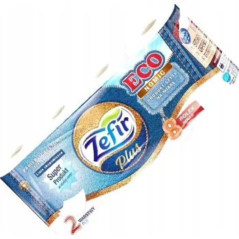 Toaletní papír Suchý toaletní papír bez vůně Zefir 8 ks