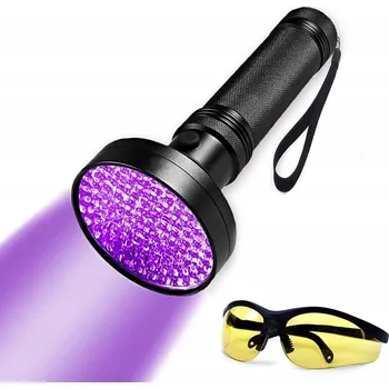 Svítilna UV SVÍTILNA 100 LED NA BANKOVKY, KLIMATIZACE, JANTAR + BRÝLE