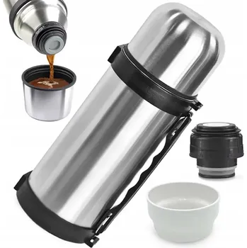 Termoska TERMOSKA NA KÁVU ČAJ 1,2L NEREZOVÁ OCEL TURISTICKÝ KEMPINGOVÝ