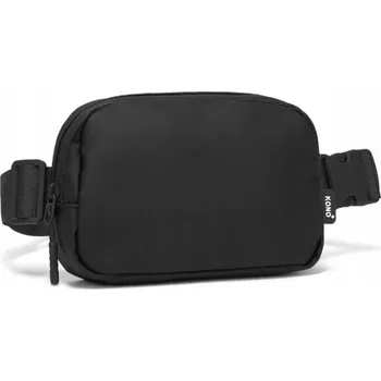 Outdoorové zavazadlo KONO stylová minimalistická vodeodolná ledvinka - černá