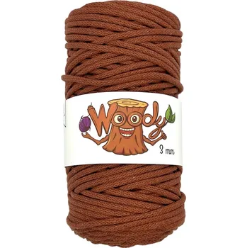 Příze Woody 3 mm – Cihlová (100m)