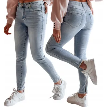 Dámské džíny DStreet UY2385 dámské džíny úzké nohavice velikost XL