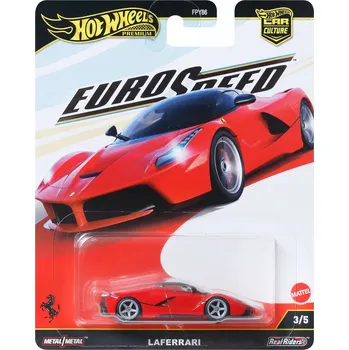 autíčko Osobní auto Hot Wheels Euro Speed červené 1:64