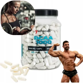 Aminokyselina BCAA 1000 kapsle 7Nutrition 520 g přírodní