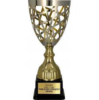 Moderní Prolamovaný Zlato-Stříbrný Pohár 45 cm + Personalizace DÁREK