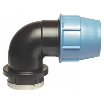 Vodovodní potrubí PE PN16 KOLENO 90 STUPŇŮ VNITŘNÍ ZÁVIT 63*2