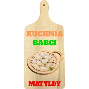 Obraz Dřevěná deska s potiskem Den babičky Kuchyně babičky Pirohy Dárek + JMÉNO