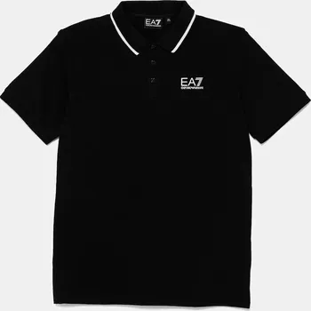 Dětské polo tričko EA7 Emporio Armani 7B000023.AF12901 černá 99X, vel. 150