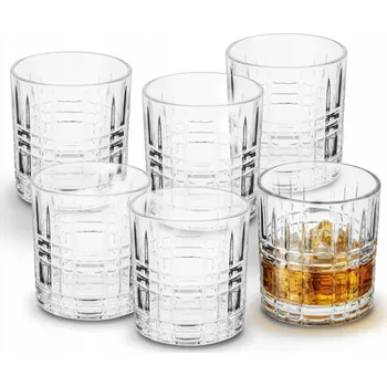 Sklenice 6x SKLENICE NA NÁPOJE na colu whisky KPL Tadar Cask