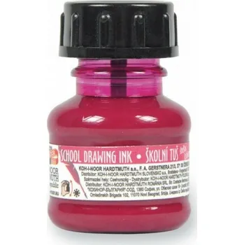 Výtvarná barva Tuš Koh-i-noor 8593539319627 20 ml růžový