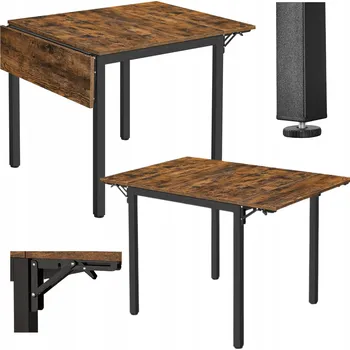 Jídelní stůl Kuchyňský stůl Songmics obdélníkový, odstíny hnědé, 120 x 78 x 75 cm