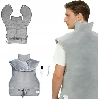 Polštář Elektrický vyhřívací Polštář na krk, ramena a záda 120W, 61 x 94 cm