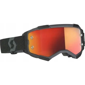 Motocyklové brýle Brýle Scott Fury, oranžové chromové + čiré