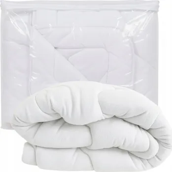 přikrývka PŘIKRÝVKA FLEECE 160x200cm BÍLÁ TEPLÁ MĚKKÁ PEVNÉ PROVEDENÍ