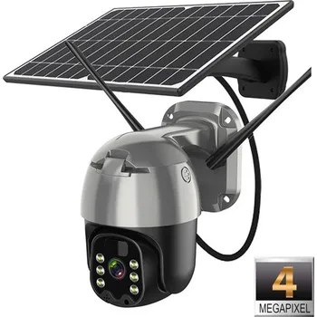 ROZBALENO - Solární otočná wi-fi IP kamera Innotronik IUB-PT22 (zcela bezdrátová, 4.0Mpix, wi-fi, solární panel + Li-Ion baterie)