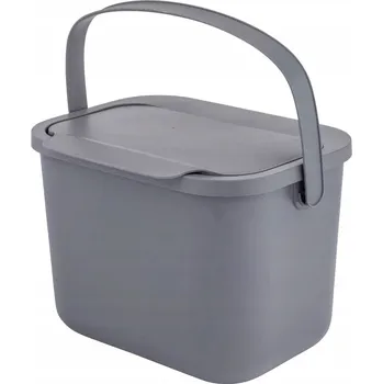 Odpadkový koš Odpadkový koš bio pro třídění, šedý kontejner na odpad 6 l Altom Design