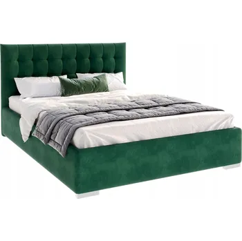 Postel Čalouněná dvoulůžková postel FDM LUCERNA 160x200, odstíny zelené, zeleň