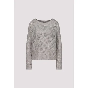 Dámská mikina Svetr Monari 8977 šedý s flitry Velikost: 36