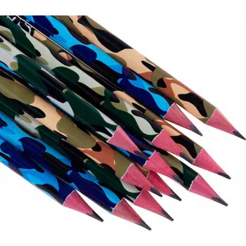 Grafitová tužka Tužka s gumou Adar HB, mix barev, 12 ks