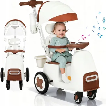 Dětská tříkolka Dětská tříkolka s vodící tyčí: Lehký kočárek pro batolata - Golfové hole