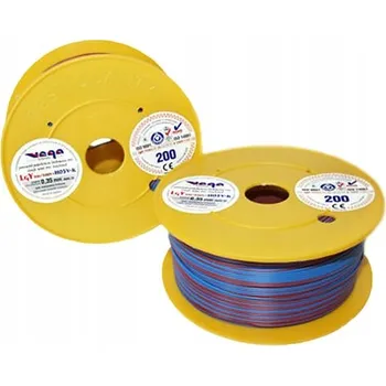 elektrický kabel Kabel LGY/H05V-K 0,35 mm2 200 m Modro-Červený