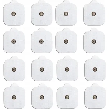 Příslušenství k masážnímu přístroji GELOVÉ ELEKTRODY TENS EMS PODLOŽKY PRO SANITAS BEURER 5X5 CM KNOFLÍK 3.5mm 16 KS