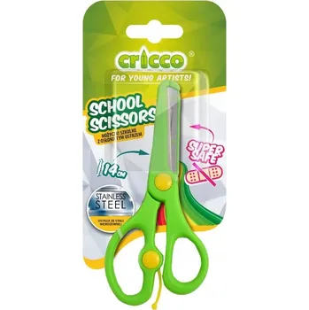 ŠKOLNÍ NŮŽKY KANCELÁŘSKÉ NŮŽKY s chráněnou čepelí 14cm CRICCO Super
