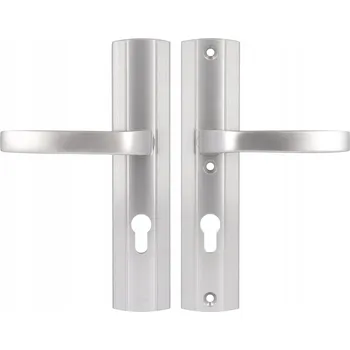 Dveřní kování Vnější klika AXA Dlouhá, Čtvercová rozeta, Rozeta pro vložku