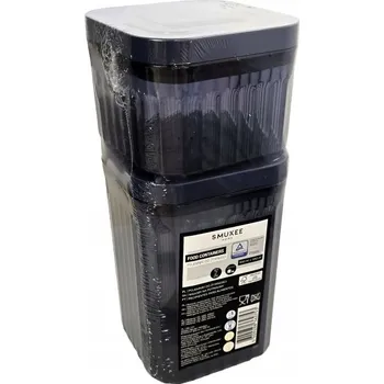 Dóza na potraviny SMUKEE SADA RYHOVANÝCH dóz na potraviny s úchytem 950+350ml, GRANÁTOVÁ