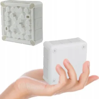 Elektroinstalační krabice Elektroinstalační krabice na omítku hermetická 118x118x46 IP55 ViPlast 051-01 bílá