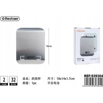 Kuchyňská váha Kuchyňská váha REST BASCULA stříbrná/šedá 5 kg