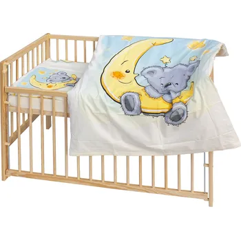 Dětská postýlka Scarlett Dětská postýlka s kompletní výbavou 120 x 60 cm Mimas