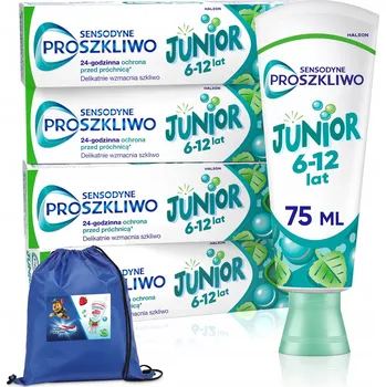 zubní pasta Sensodyne zubní pasta na čištění zubů pro děti ve věku 6-12 let 75 Ml x4 + Dárek