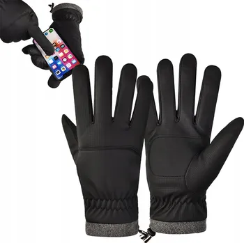 Cyklistické rukavice CYKLISTICKÉ RUKAVICE ZIMNÍ PODZIMNÍ DOTYKOVÉ NA KOLO ZATEPLENÉ