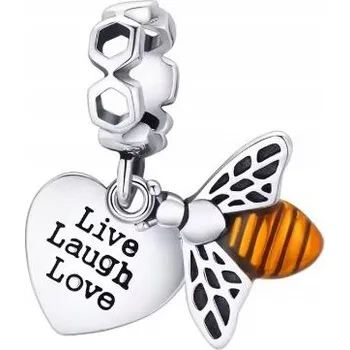 Přívěsek Přívěsek stříbrný korálek ve tvaru včely, Ag925 stříbro 925