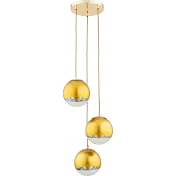 ZÁVĚSNÁ LAMPA ALFA LEILA ZLATÁ 3xE14 DEKORATIVNÍ