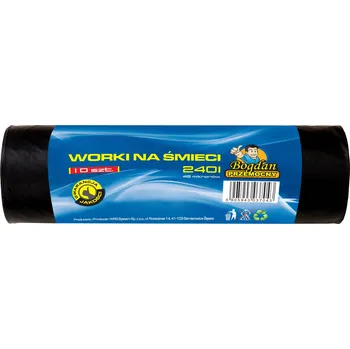 Pytle na odpadky Sáčky na odpadky 240 l 10 ks LDPE Bogdan Przemocny velmi silné!