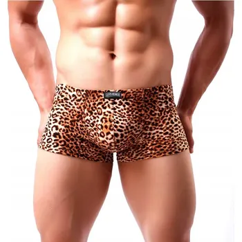 Pánské spodní prádlo Pánské boxerky s leopardím vzorem - Velikost 4XL