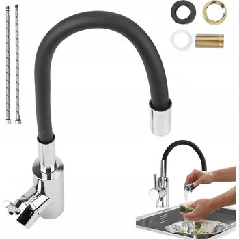 Vodovodní baterie Kuchyňská stojánková baterie bedee 1 2 šedá